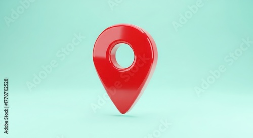 Glossy red location pin icon on mint green background, for website or app navigation, mockup or UI element, isolated on transparent background, png Free Download Glossy red location pin icon on mint green background, for website or app navigation, mockup or UI element, isolated on transparent background, png - GFXLoad