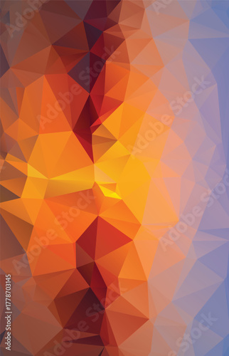 Abstract Low Poly Dimensions , Low Poly Motion Universe