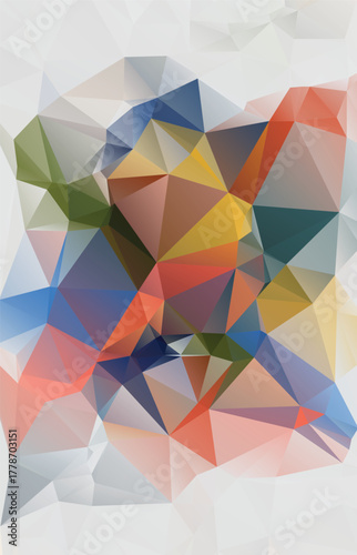 Abstract Low Poly Dimensions , Low Poly Motion Universe