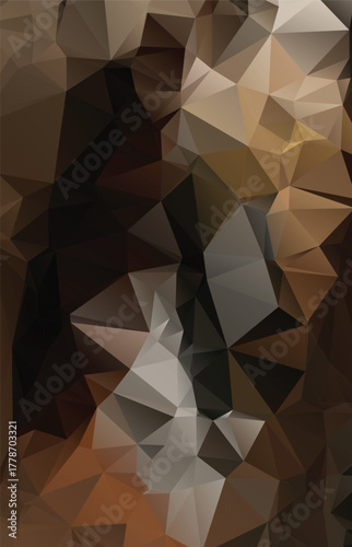 Abstract Low Poly Dimensions , Low Poly Motion Universe