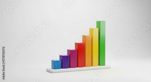 3D render of multicolored bar chart graph, business data visualization, for presentation or infographic, Isolated on transparent background, png Free Download 3D render of multicolored bar chart graph, business data visualization, for presentation or infographic, Isolated on transparent background, png - GFXLoad