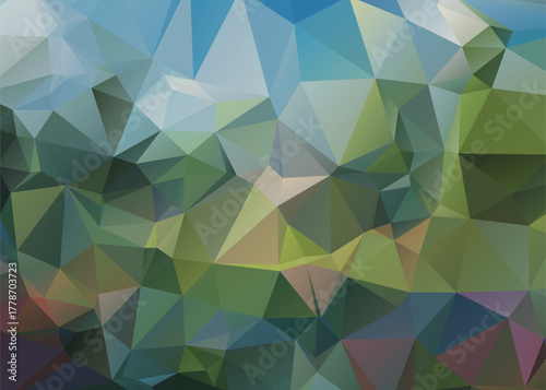 Abstract Low Poly Dimensions , Low Poly Motion Universe