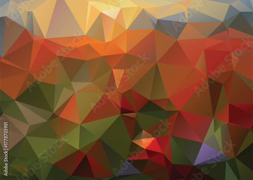 Abstract Low Poly Dimensions , Low Poly Motion Universe