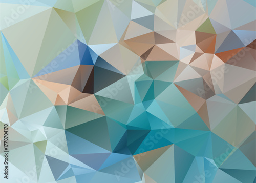 Abstract Low Poly Dimensions , Low Poly Motion Universe