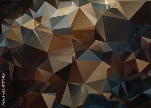 Abstract Low Poly Dimensions , Low Poly Motion Universe