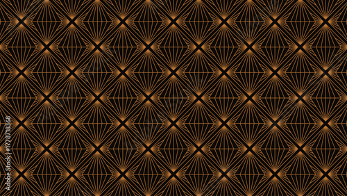 Elegant Art Deco Geometric Radiance Pattern
