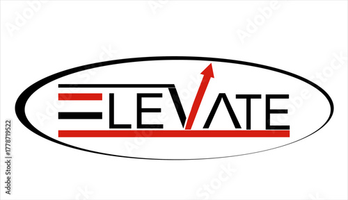 Elevate – Rise Beyond Limits (Motivational Logo)