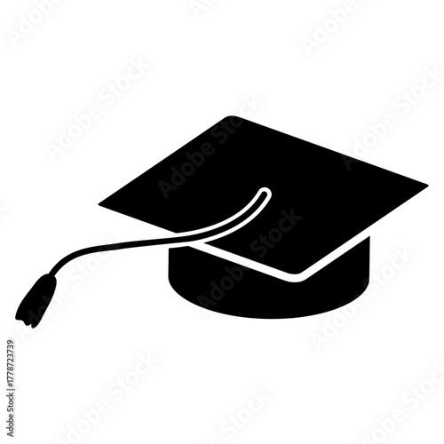 Graduation hat icon vector set. Student  illustration sign collection. Student's cap symbol. university logo.