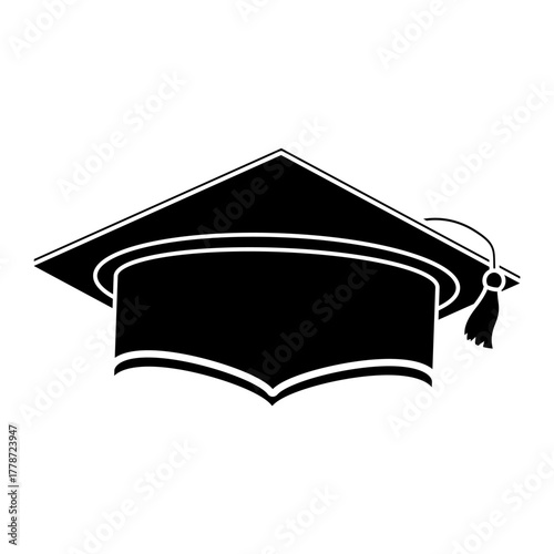 Graduation hat icon vector set. Student  illustration sign collection. Student's cap symbol. university logo.