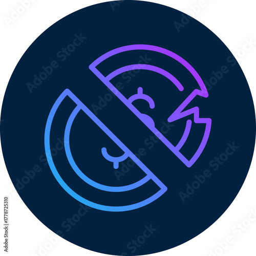 Collapse  icon for bankruptcy , website, application, printing, document, poster design, etc