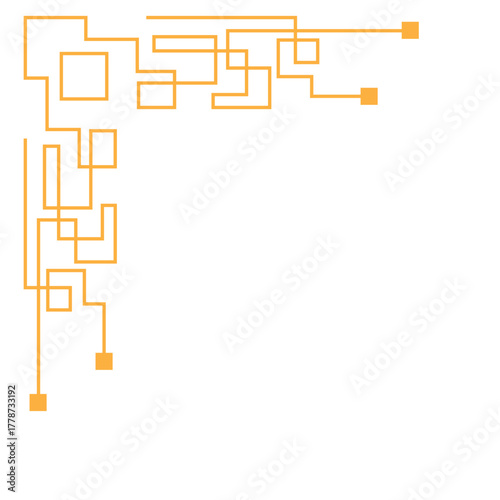 Chinese Line Corner Decoration