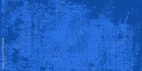 Abstract texture dust particle and dust grain on blue background, dirt overlay or screen effect use for grunge and vintage image style, distressed blue texture.Vector