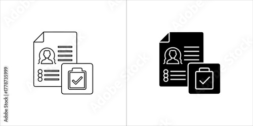 Profile and checklist icons