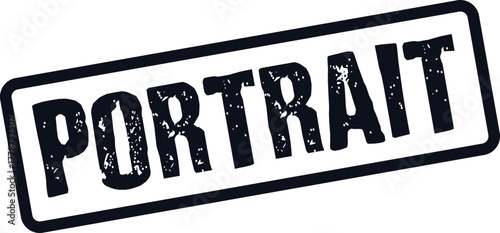 Official Portrait word mark perfect for artistic projects and personal identity concepts