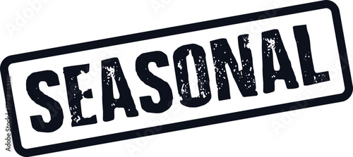 Commercial seasonal product offering stamp for limited time special events and sales