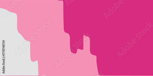 Abstract background design with layered organic shapes in shades of pink and light gray.