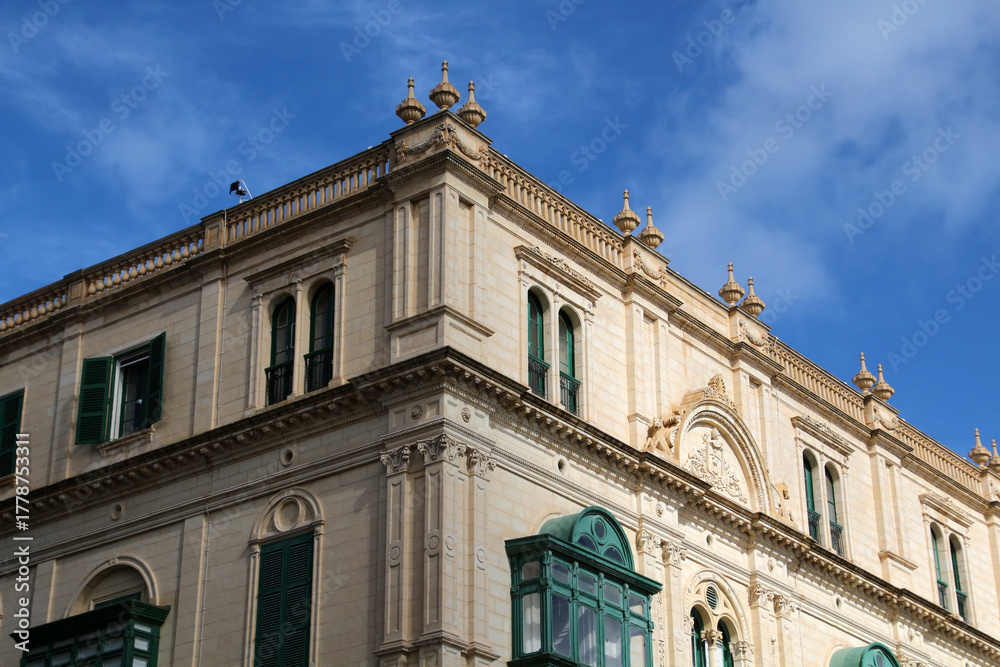 Obraz premium Palazzo Ferreria in Valletta, Malta- It was built at the end of the 19th century