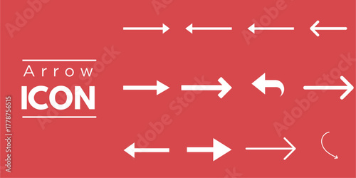 Hand drawn arrow icon set white curved direction symbols on dark background vector illustration