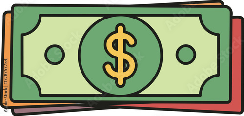 essential funds iconic illustration representing wealth, opportunity, and diverse financial endeavors, isolated on transparent background