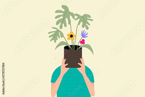 Self care love mental health illustration