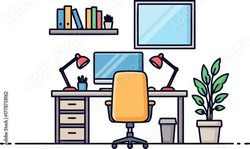 unlocking potential your perfect minimalist digital workstation for focused productivity, isolated on transparent background