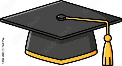 crowning achievement a symbol of educational journeys triumphant end, isolated on transparent background