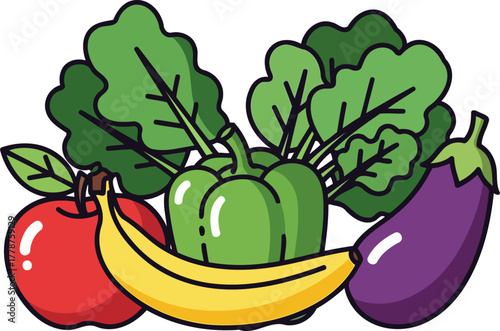 everyday wellness wonders a delicious array of nutritious plantbased foods, isolated on transparent background