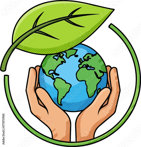 gentle stewardship humanitys pledge to protect our living planets vitality, isolated on transparent background