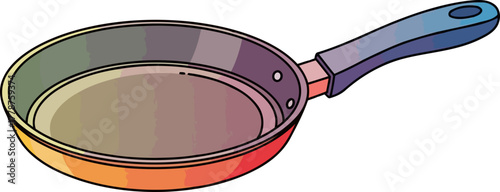 gradient pan potential modern kitchen tool for diverse culinary adventures, isolated on transparent background