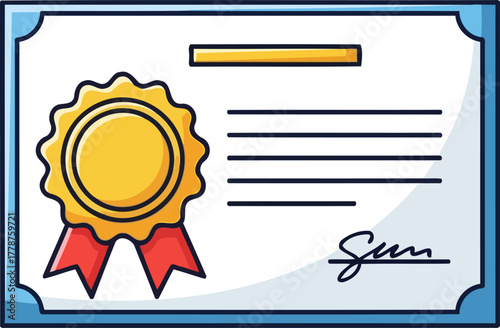 official seal of merit rewarding dedication and celebrating personal milestones, isolated on transparent background