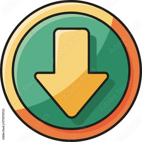 pathway down guiding digital journeys and content flow with intuitive direction, isolated on transparent background