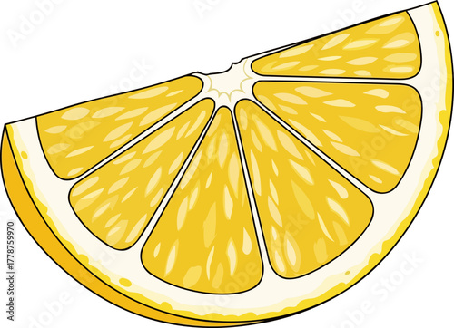 sunkissed zest a vibrant slice unveiling natures refreshing burst, isolated on transparent background