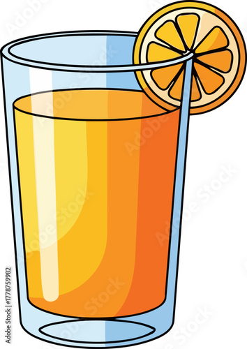 sunshine in a glass bright citrus zest for a refreshing moment, isolated on transparent background