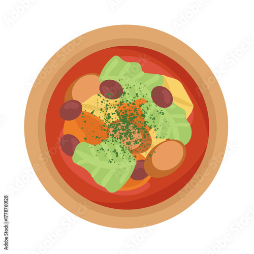 ミネストローネ　イラスト
