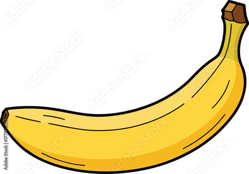 golden glee a sweet cartoon banana delivering wholesome energy and simple delight, isolated on transparent background
