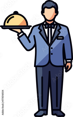 gourmet reveal the professional bringing exceptional service and exquisite flavors, isolated on transparent background