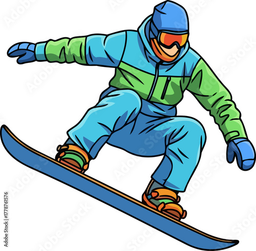 gravitydefying artistry animated snowboarder mastering a midair winter sports maneuver, isolated on transparent background
