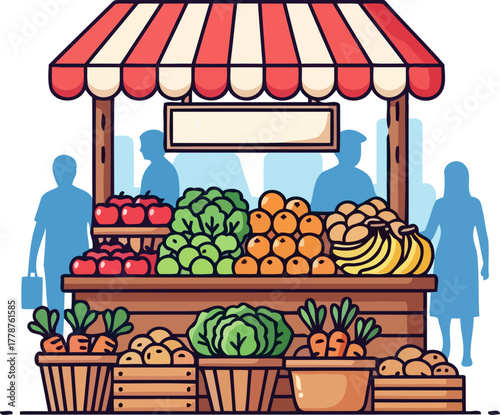 harvest haven discovering wholesome goodness at the community fruit stand, isolated on transparent background