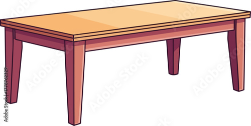 solid wood table crafting moments, sharing meals, building lasting memories, isolated on transparent background
