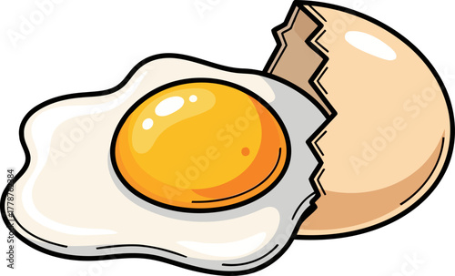 sunrise unveiled golden yolk emerges from cracked shell, a symbol of fresh starts, isolated on transparent background