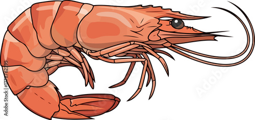 taste of the ocean appetizing shrimp ready to enhance any dish, isolated on transparent background