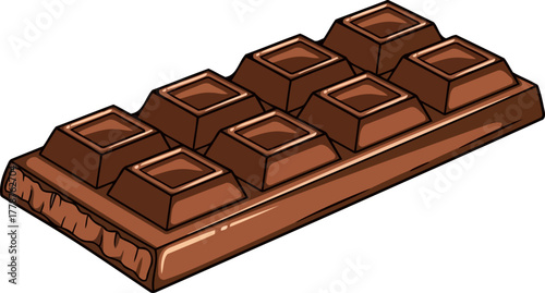 unwrap happiness a classic chocolate bar offering a bite of delicious, comforting bliss, isolated on transparent background