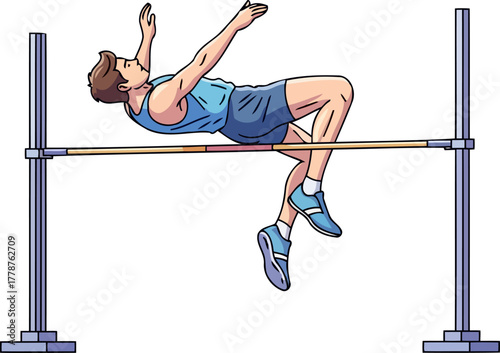 unleashing potential athletes ultimate leap, defying gravitys embrace with determination, isolated on transparent background