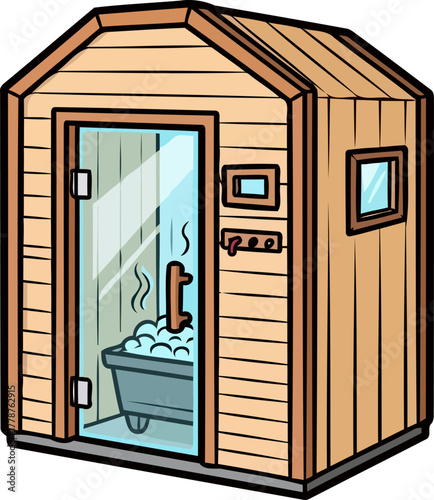 warm escape inviting moments of therapeutic steam and soothing bubble bliss, isolated on transparent background