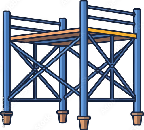 architectural ascent supporting progress for ambitious projects and lofty goals, isolated on transparent background