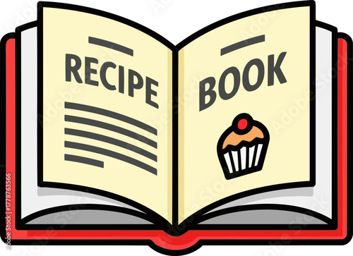 crafting sweet moments open pages for baking dreams and flavorful experiences, isolated on transparent background