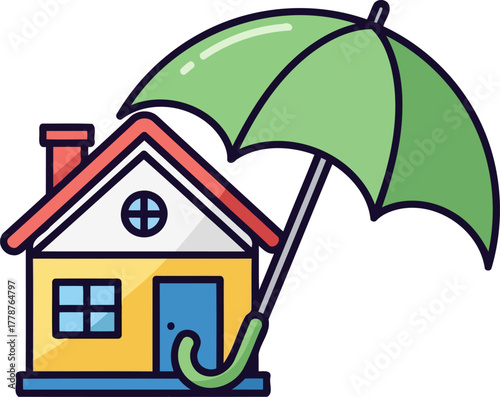 safe haven unwavering coverage shielding your cherished home and future, isolated on transparent background