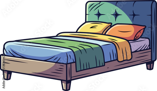 the daily unwind your colorful haven for rest and sweet dreams, isolated on transparent background