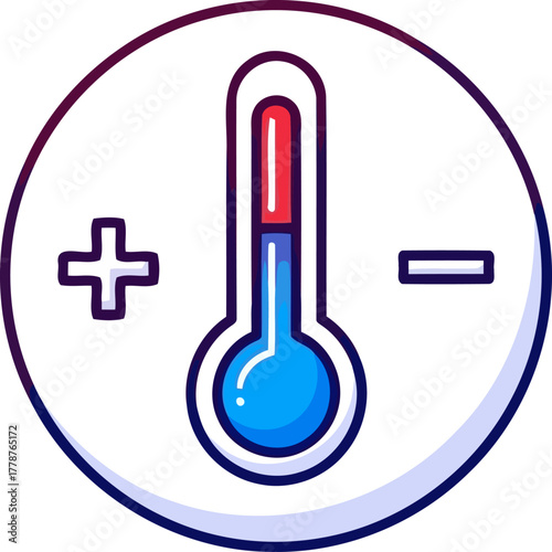 thermostat balance managing indoor temperature for perfect ambient conditions, isolated on transparent background