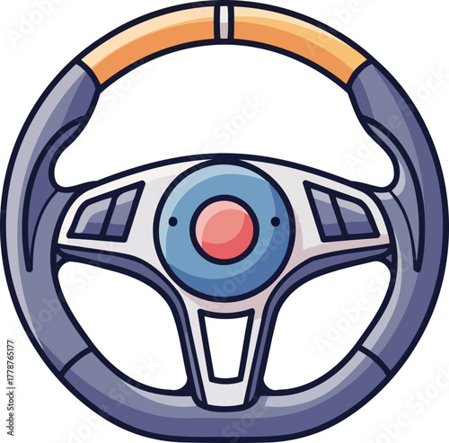 the vibrant driver your path to freedom, controlling every exciting journey, isolated on transparent background